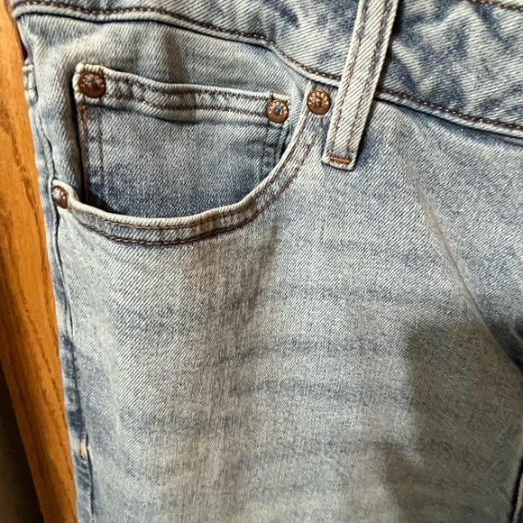 Express Men’s Slim Straight Light Wash Low Stretch Jeans, Size 34x30, EUC - Picture 5 of 11